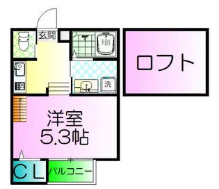 ビブレスト石津【1階】の間取り