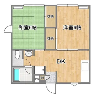 サニーレジデンスII【1階】の間取り