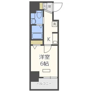 エグゼ難波南【3階】の間取り