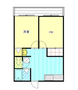 マルマツハウス【1階】の間取り