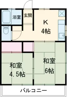 メゾンド吉住A棟【2階】の間取り