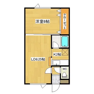 ラピュタハウスC【1階】の間取り