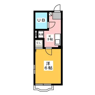 シティハイムグリーンヒル【1階】の間取り