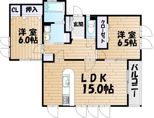 ブロンズNODA【1階】の間取り