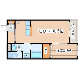 エスポワール【2階】の間取り