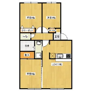 ハイムスイート【2階】の間取り