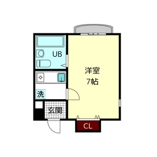 ハイツ本町【2階】の間取り