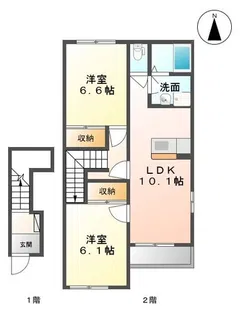 SunGarden21(サンガーデン)【2階】の間取り