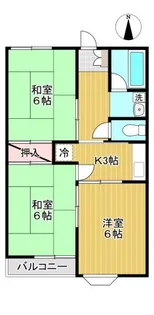 第2コーポ安久【2階】の間取り