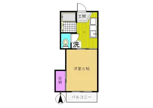 コーポラフォーレ【1階】の間取り