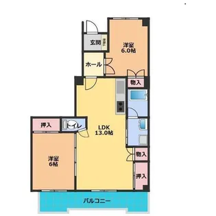 OS・SKYマンション小幡【7階】の間取り