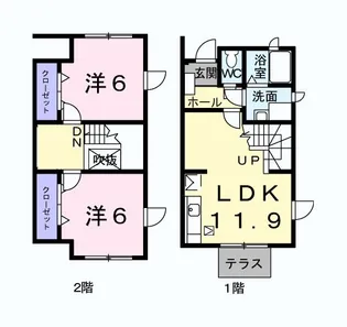 CHER YUNAGO II【1階】の間取り