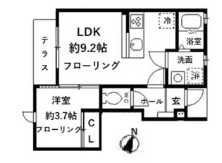 BONHEUR【1階】の間取り