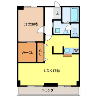 メゾンミズタ【3階】の間取り