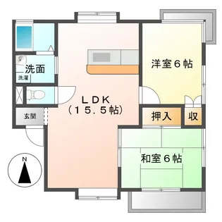 パストラル津【2階】の間取り