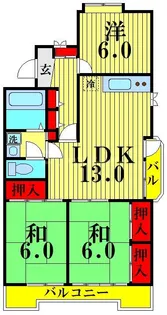 埼玉県さいたま市大宮区大成町3【マンション】の間取り