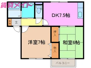 サニーホームズYAKENO【2階】の間取り