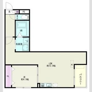 Jack kaimeiII【1階】の間取り