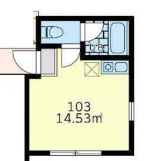 ユナイト石川町パウリスターナ【1階】の間取り