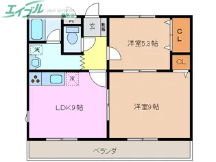 Ks・COURT【1階】の間取り