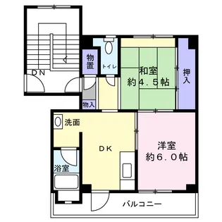 岩手県久慈市長内町第21地割【マンション】の間取り