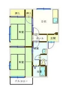 フレグランス二葉2【1階】の間取り