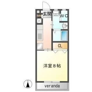 コーポエル【3階】の間取り