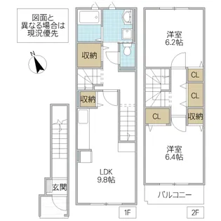 パレ・ロザージュ I【3階】の間取り