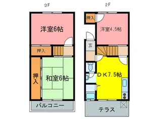 森本ハイツ【2階】の間取り