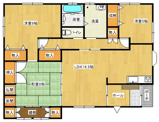 宮崎県宮崎市大字赤江【一戸建】の間取り
