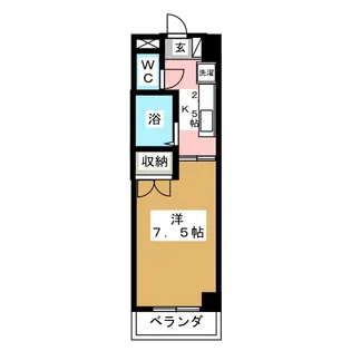 コーポ千賀【5階】の間取り