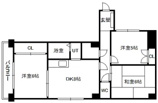 ロワールN【5階】の間取り