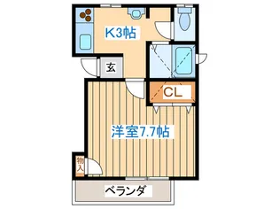 ホ-ムズD棟【2階】の間取り