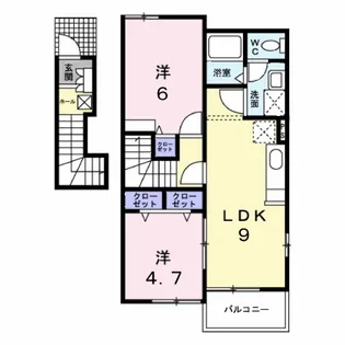 グリッター大文【2階】の間取り