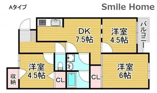 ラパンジール住吉公園【2階】の間取り