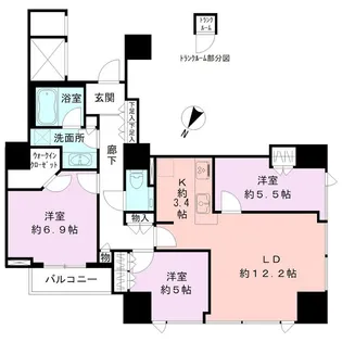 シティタワー新潟【16階】の間取り