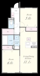 シャルマン青葉A棟【1階】の間取り