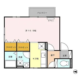 サニーハウス三日市【2階】の間取り