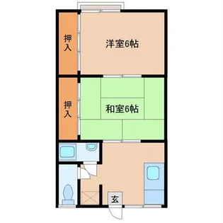 アメニティ沖代【1階】の間取り