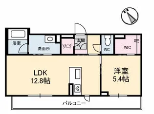 シャーメゾンKOGOII【2階】の間取り