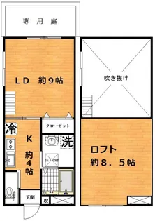 ブリックハウス【1階】の間取り