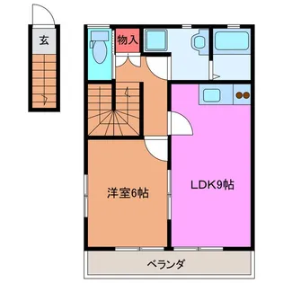 フェリチターレ B【2階】の間取り