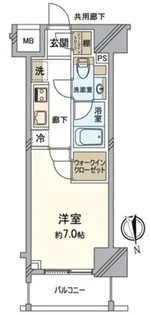 クレヴィア赤羽ステーションテラス【2階】の間取り