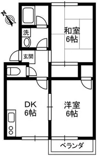 ハイメゾン【2階】の間取り