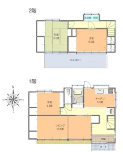 栃木県佐野市堀米町【一戸建】の間取り