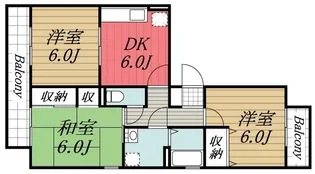 千葉県市原市国分寺台中央1【アパート】の間取り
