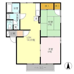 リヴェールフジ A【2階】の間取り