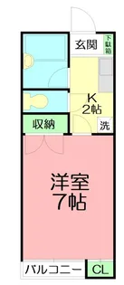 プチモンド長谷【2階】の間取り