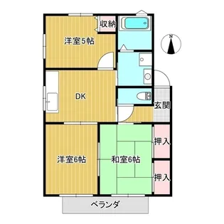 ドミールS【1階】の間取り
