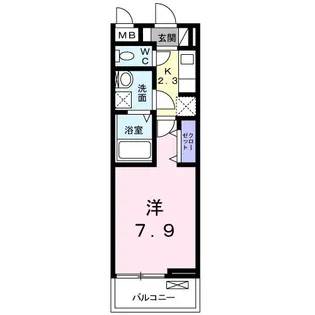 神奈川県相模原市南区東林間3【アパート】の間取り